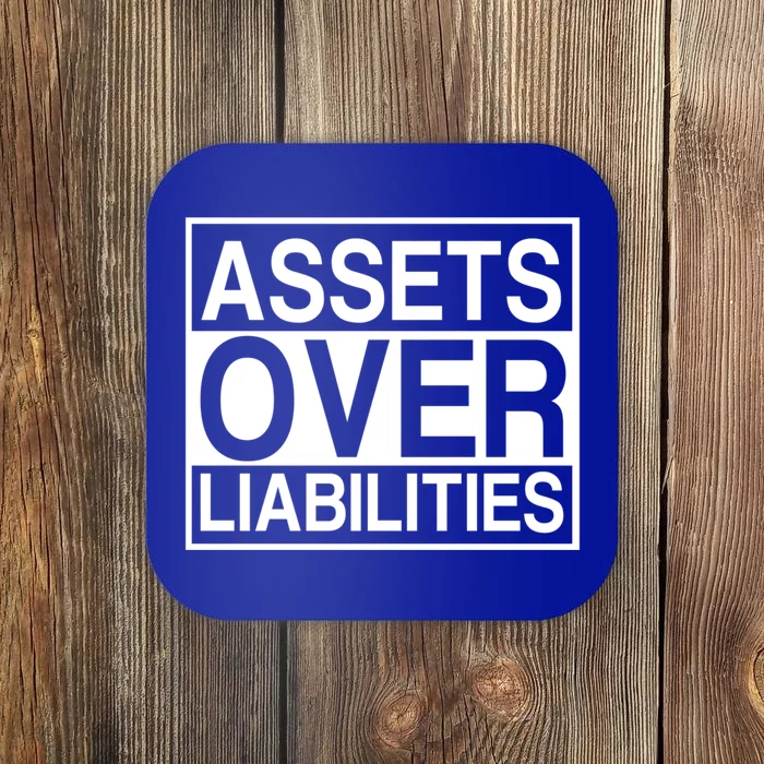 Assets Over Liabilities Accountant Meaningful Gift Coaster