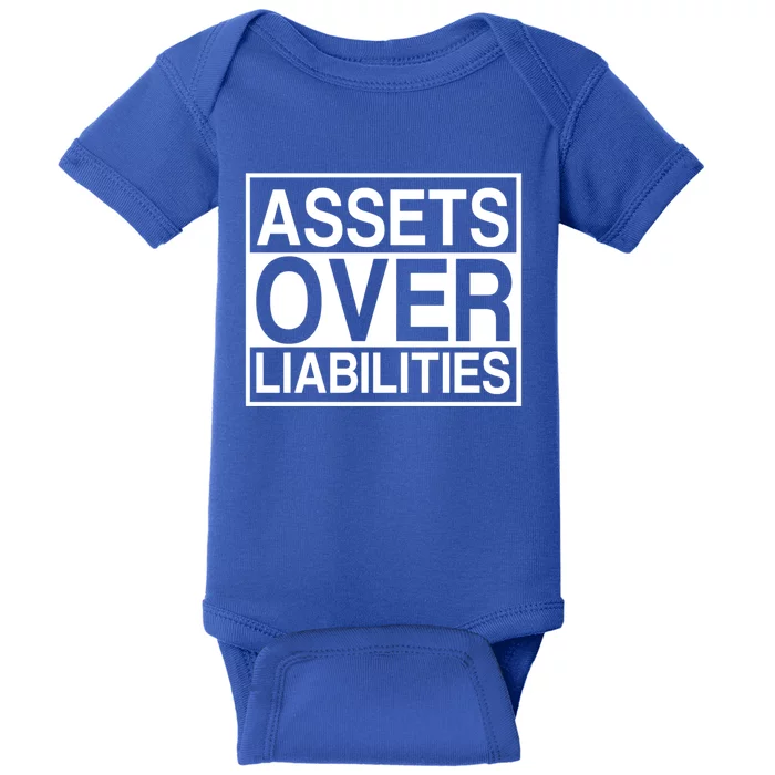 Assets Over Liabilities Accountant Meaningful Gift Baby Bodysuit