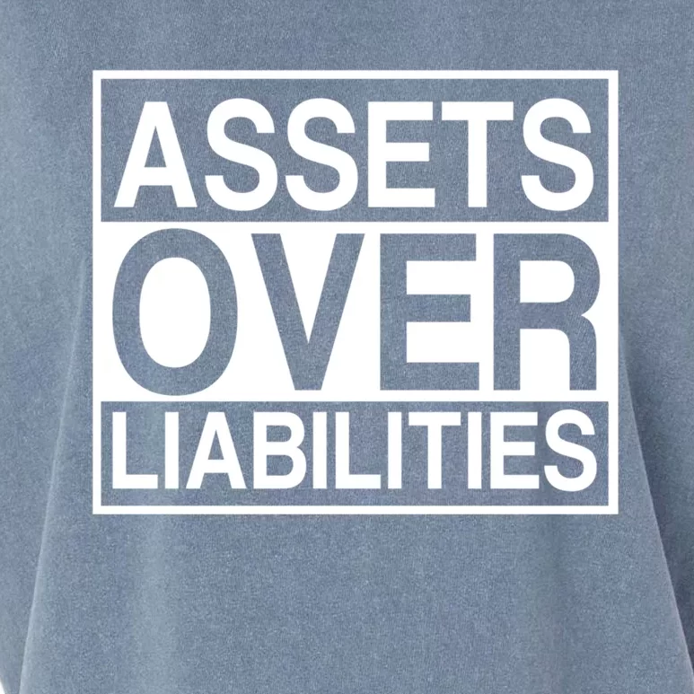 Assets Over Liabilities Accountant Meaningful Gift Garment-Dyed Women's Muscle Tee