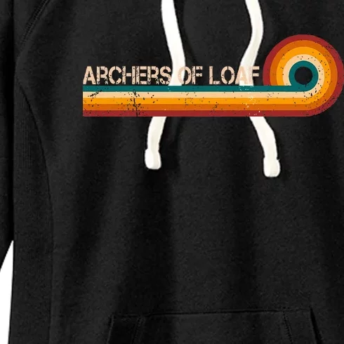 Archers Of Loaf Retro Stripes Musician Women's Fleece Hoodie