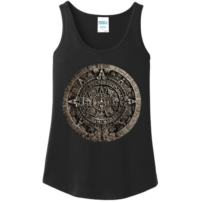 Aztec Or Mayan Calendar Maya Ladies Essential Tank