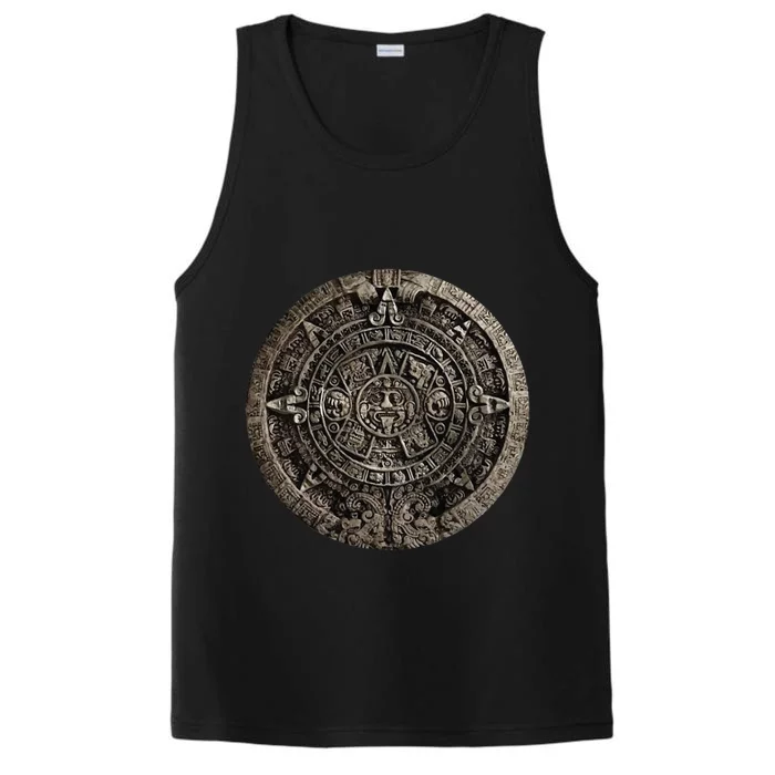 Aztec Or Mayan Calendar Maya Performance Tank