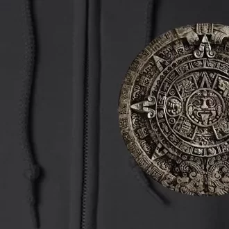 Aztec Or Mayan Calendar Maya Full Zip Hoodie