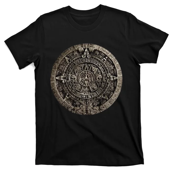 Aztec Or Mayan Calendar Maya Men Women Kids T-Shirt