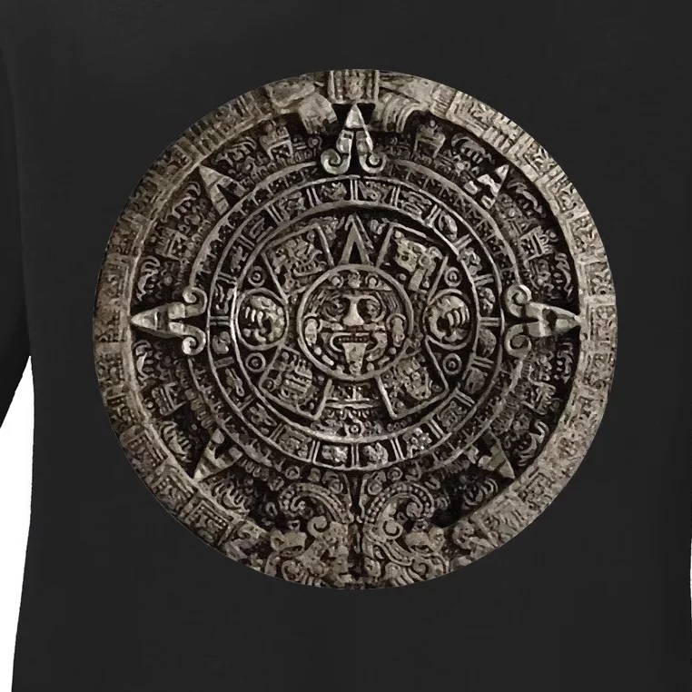 Aztec Or Mayan Calendar Maya Men Women Kids Ladies Long Sleeve Shirt