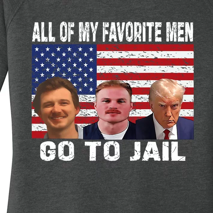 All Of My Favorite Go To Jail Funny Sayings Women's Perfect Tri Tunic Long Sleeve Shirt