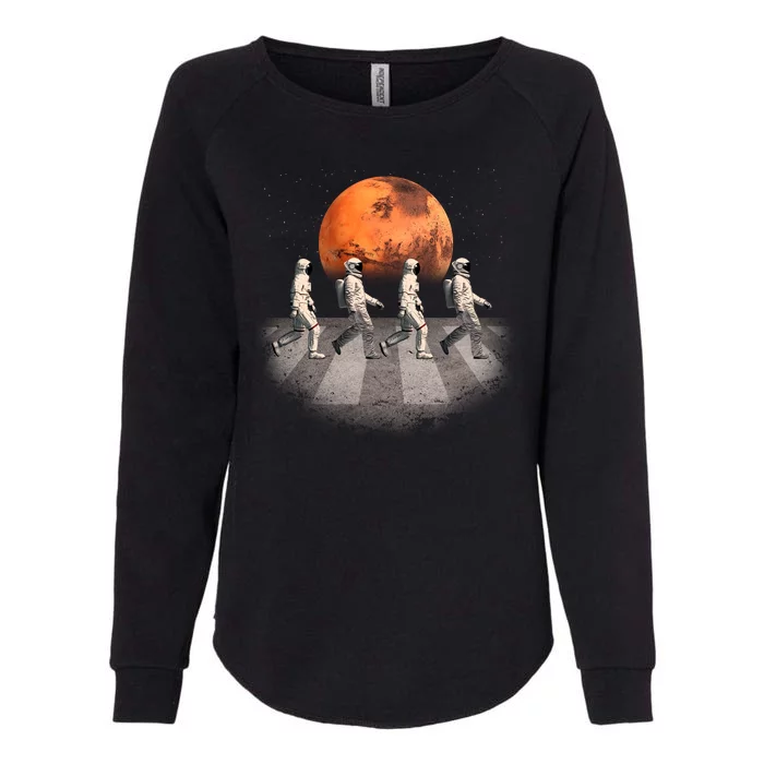 Astronauts Occupy Mars Crosswalk Womens California Wash Sweatshirt