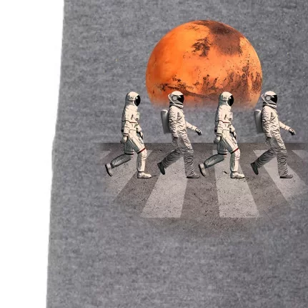 Astronauts Occupy Mars Crosswalk Doggie 3-End Fleece Hoodie