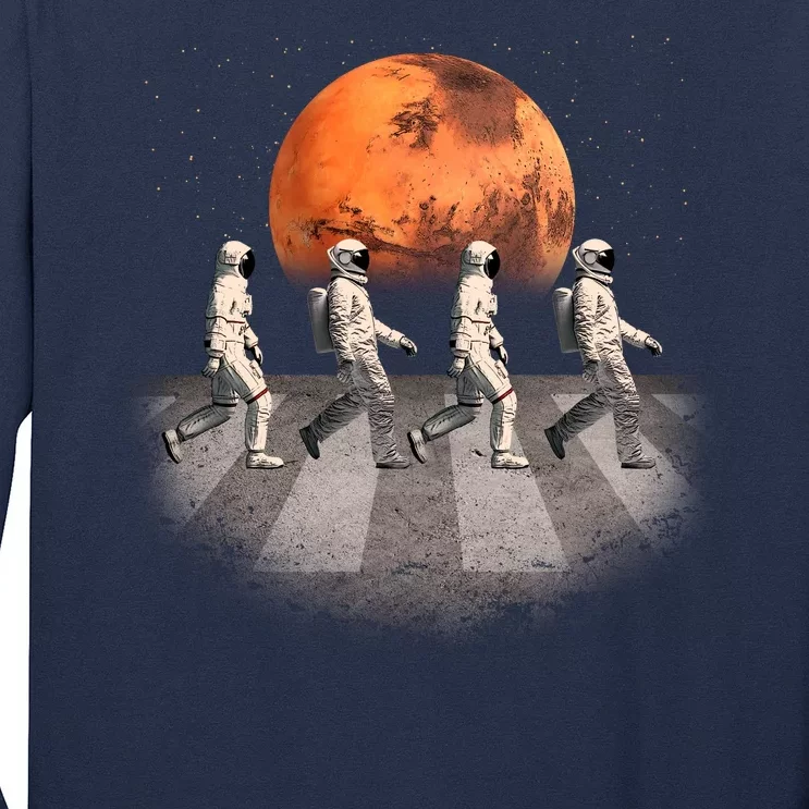 Astronauts Occupy Mars Crosswalk Long Sleeve Shirt