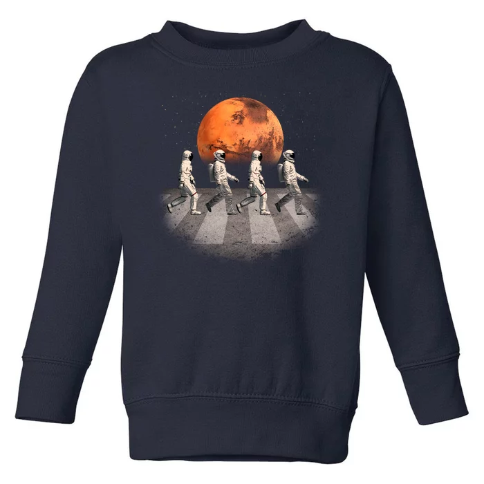 Astronauts Occupy Mars Crosswalk Toddler Sweatshirt