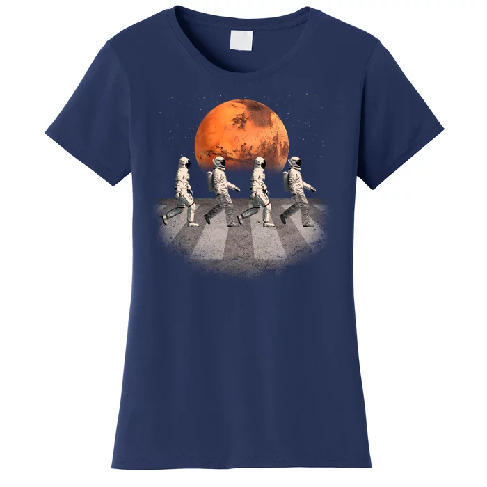 Astronauts Occupy Mars Crosswalk Women's T-Shirt