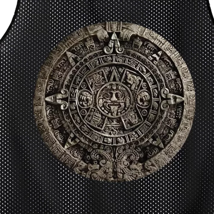 Aztec Or Mayan Calendar Maya Mesh Reversible Basketball Jersey Tank