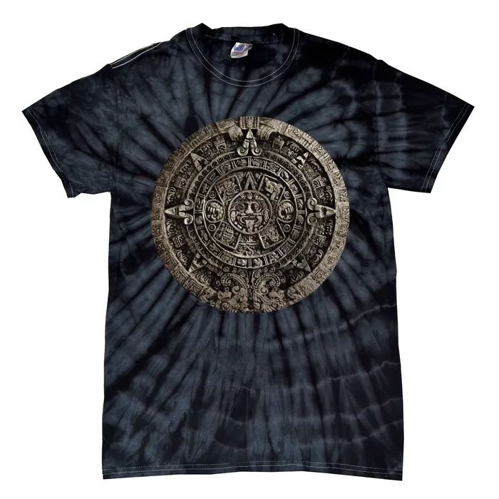 Aztec Or Mayan Calendar Maya Tie-Dye T-Shirt