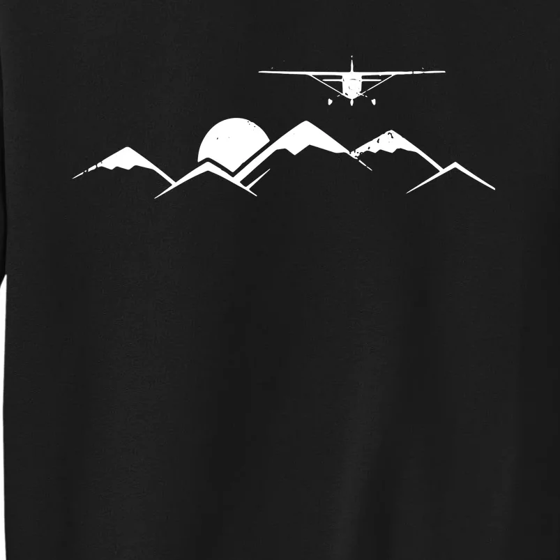 Airplane Over Mountains Gift For Pilots Sweatshirt