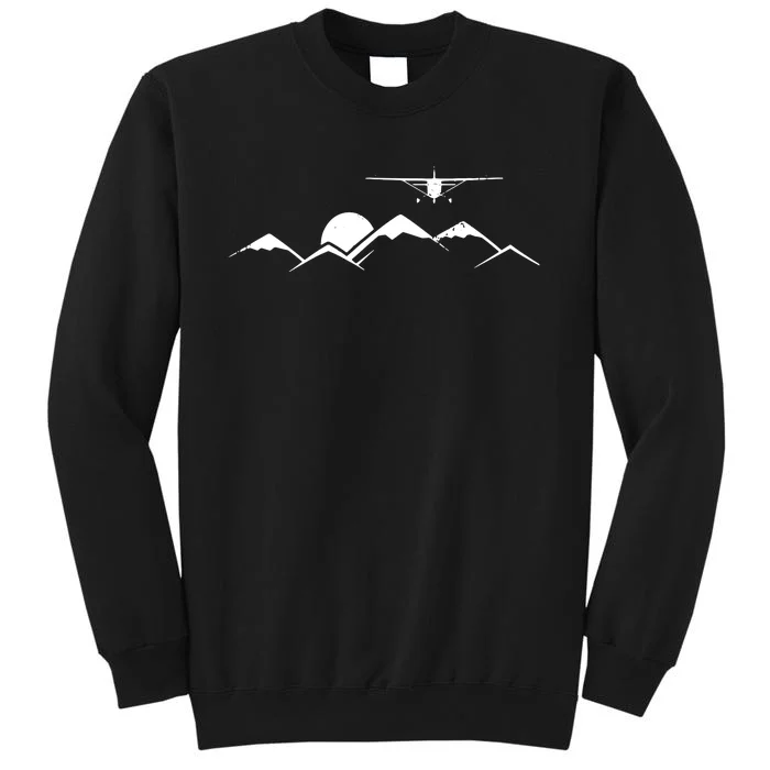 Airplane Over Mountains Gift For Pilots Sweatshirt