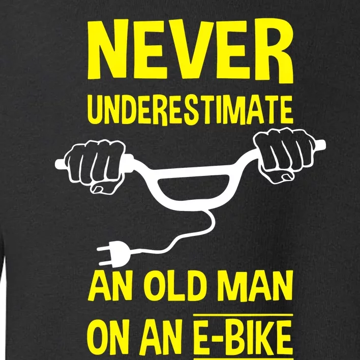 An Old Man On An E Bike Toddler Sweatshirt