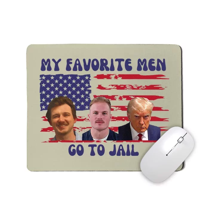 All Of My Favorite Go To Jail Groovey Retro 70s Mousepad