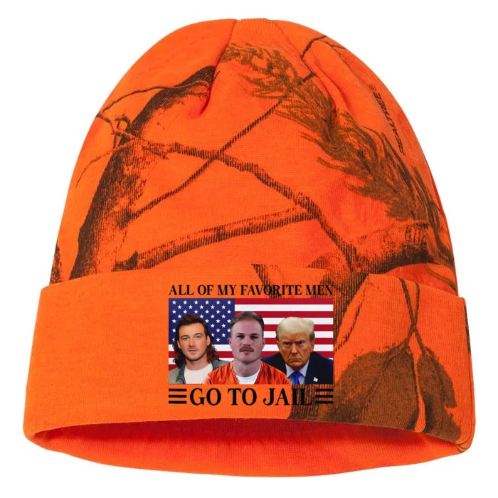 All Of My Favorite Go To Jail Trump Kati - 12in Camo Beanie