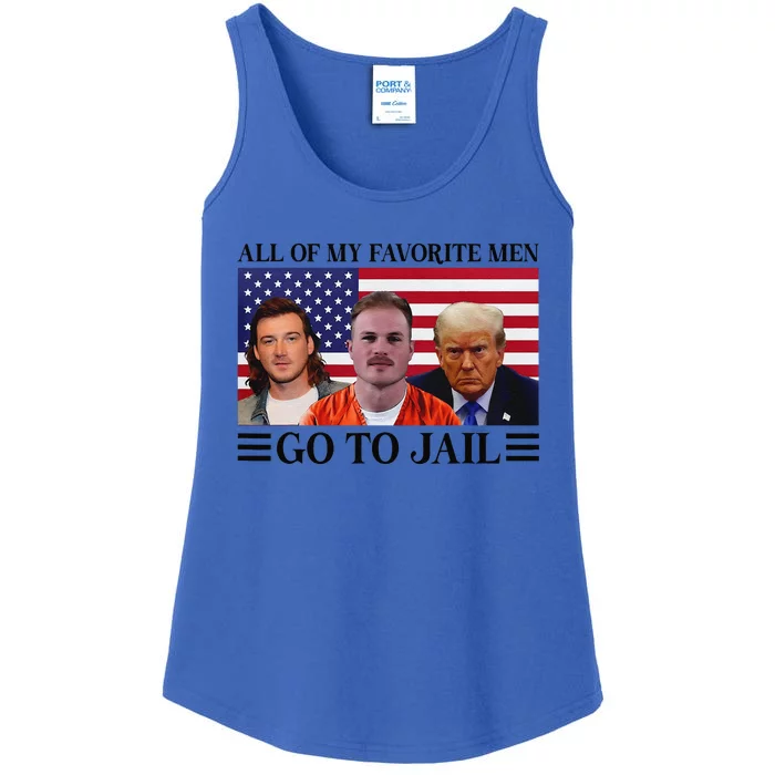 All Of My Favorite Go To Jail Trump Ladies Essential Tank