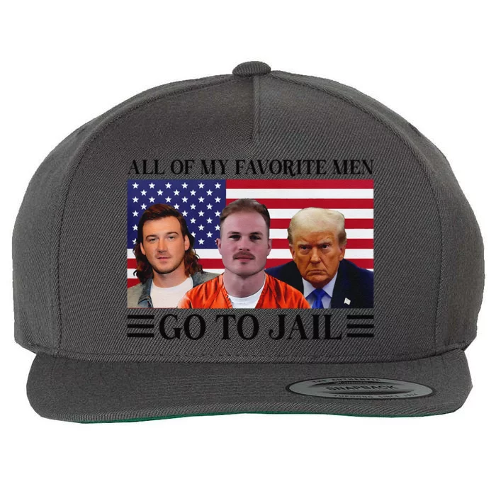 All Of My Favorite Go To Jail Trump Wool Snapback Cap