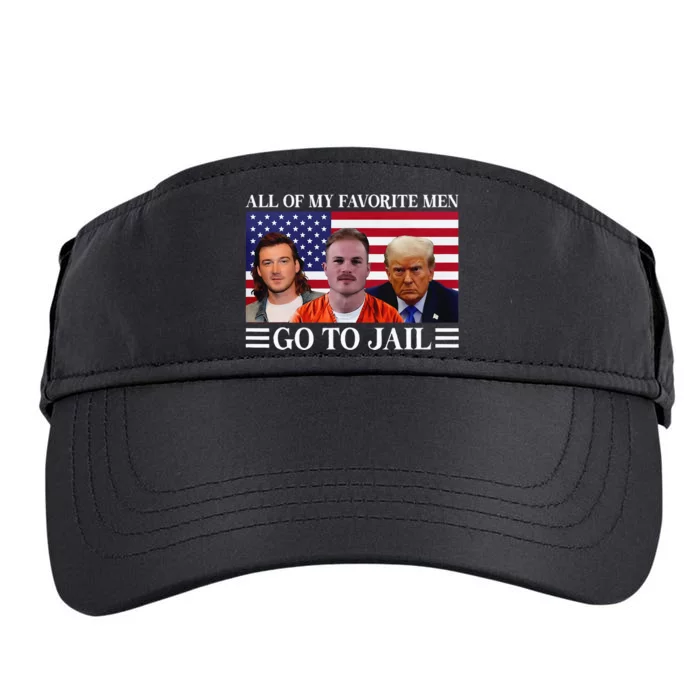 All Of My Favorite Go To Jail Trump Adult Drive Performance Visor