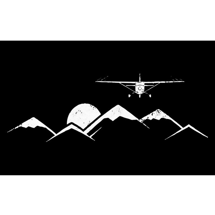 Airplane Over Mountains Gift For Pilots Bumper Sticker