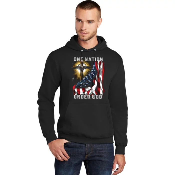 America One Nation Under God Tall Hoodie