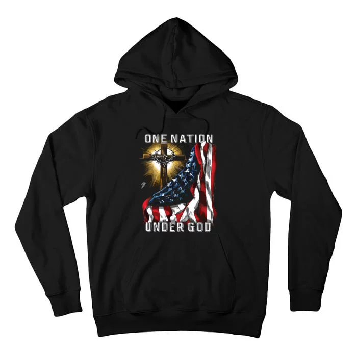 America One Nation Under God Tall Hoodie