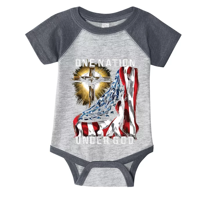 America One Nation Under God Infant Baby Jersey Bodysuit