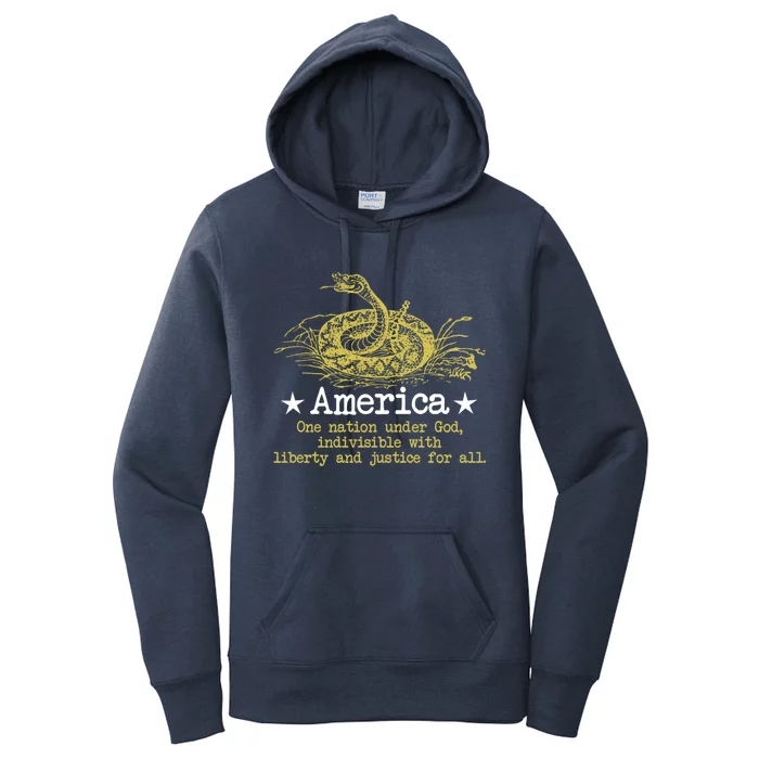 America One Nation Under God Gift Women's Pullover Hoodie