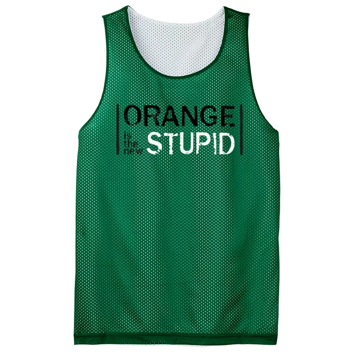 Antitrump Orange New Stupid Mesh Reversible Basketball Jersey Tank