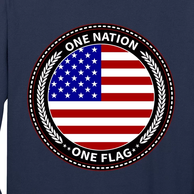 America One Nation One Flag Long Sleeve Shirt