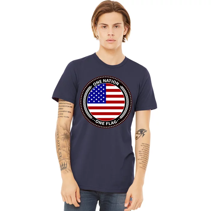 America One Nation One Flag Premium T-Shirt