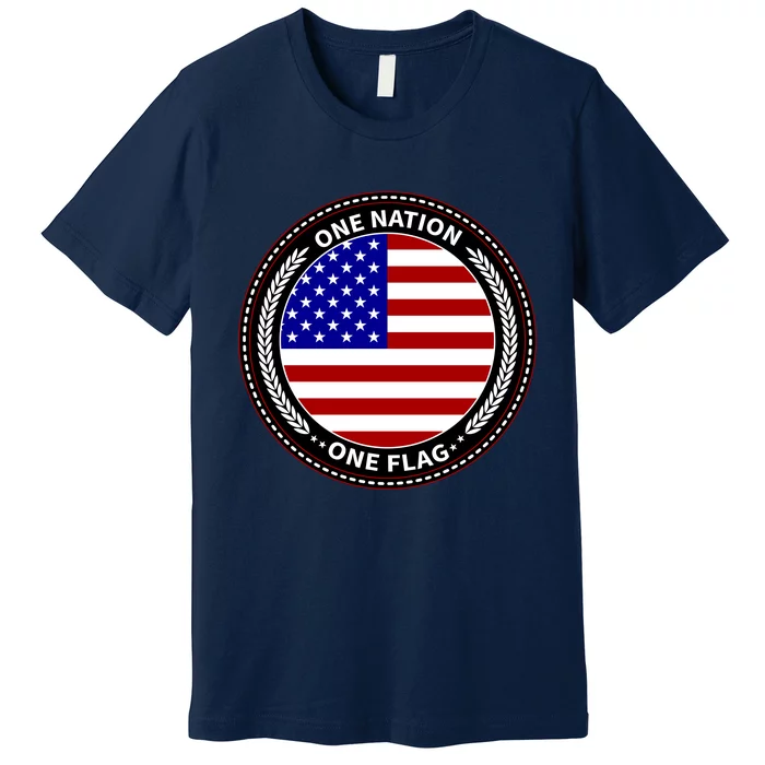 America One Nation One Flag Premium T-Shirt