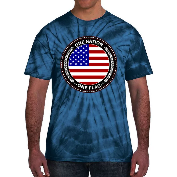 America One Nation One Flag Tie-Dye T-Shirt