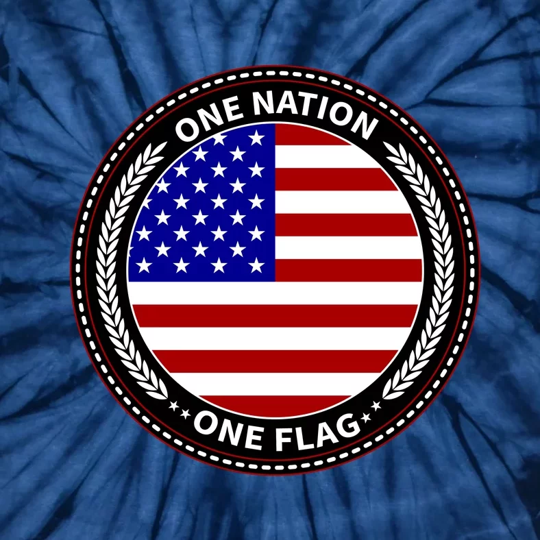 America One Nation One Flag Tie-Dye T-Shirt