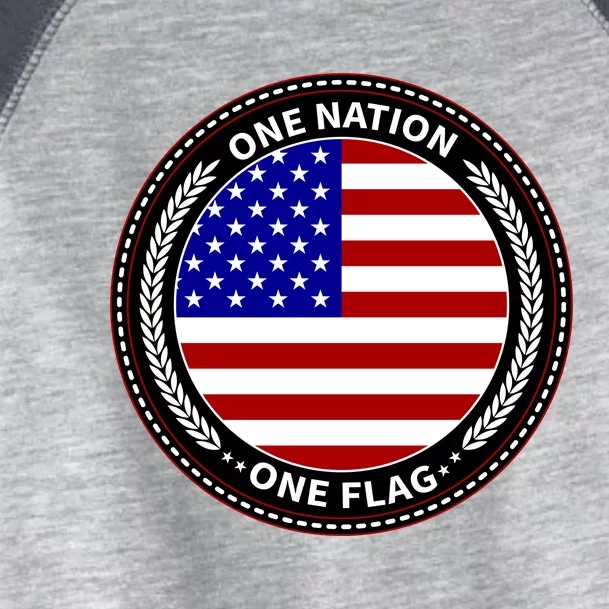 America One Nation One Flag Toddler Fine Jersey T-Shirt