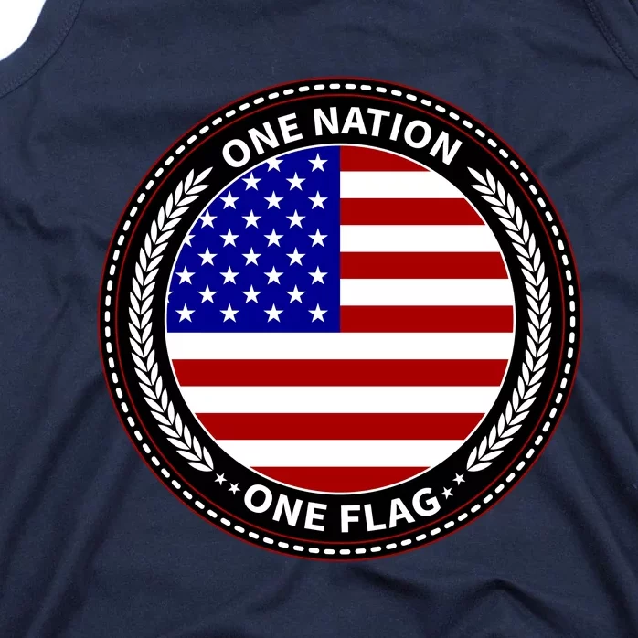 America One Nation One Flag Tank Top