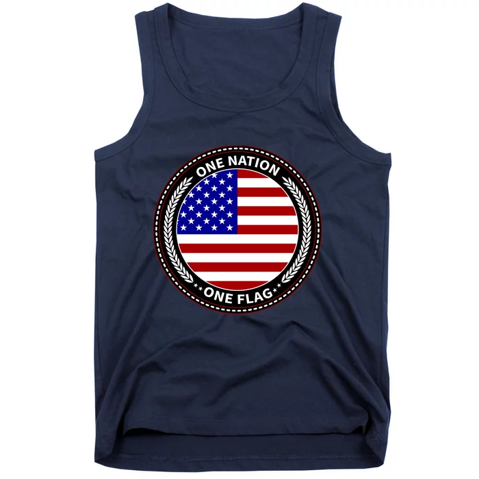 America One Nation One Flag Tank Top