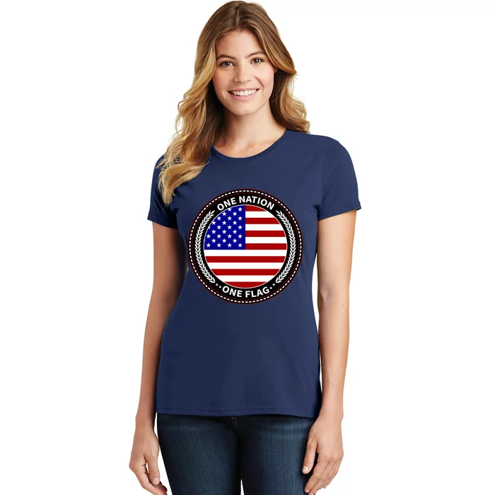 America One Nation One Flag Women's T-Shirt