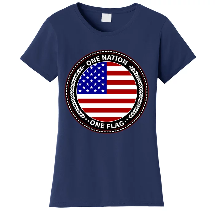 America One Nation One Flag Women's T-Shirt