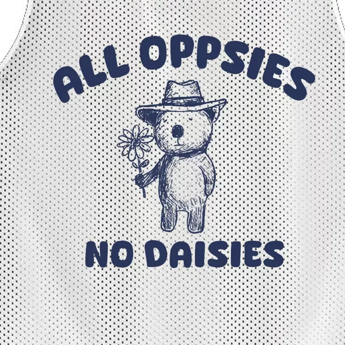 All Oopsies No Daisies Cute Bear Mesh Reversible Basketball Jersey Tank