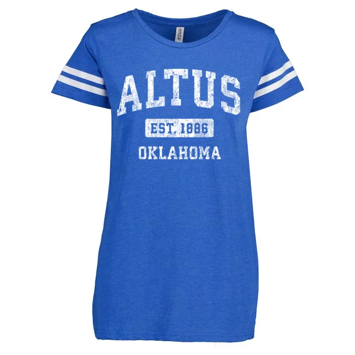 Altus Oklahoma Ok Vintage Sports Enza Ladies Jersey Football T-Shirt