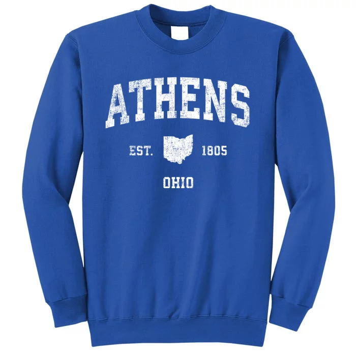 Athens Ohio Oh Vintage Sports Tall Sweatshirt