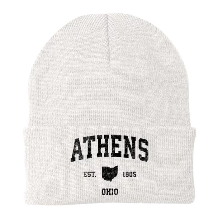 Athens Ohio Oh Vintage Sports Knit Cap Winter Beanie