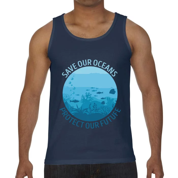 Ave Ours Oceans Protect Our Future Earth Planet Water Gift Comfort Colors® Tank Top