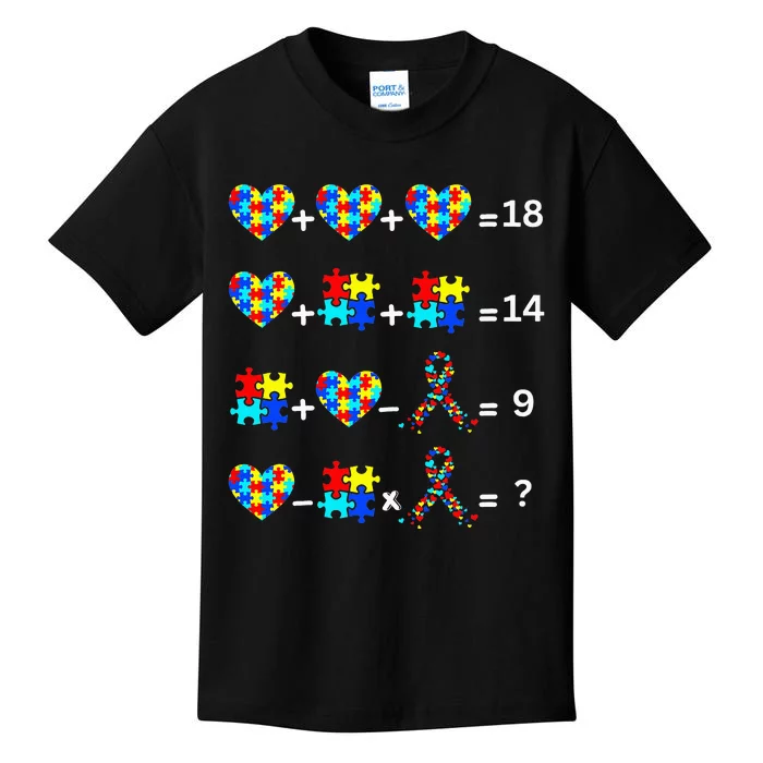 Autism Order Of Operations Quiz Autism Awarenes Math Teacher Kids T-Shirt