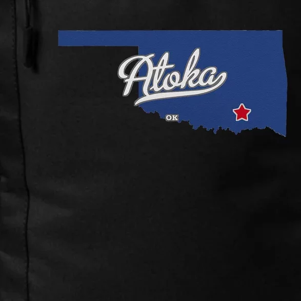 Atoka Oklahoma OK Map Daily Commute Backpack