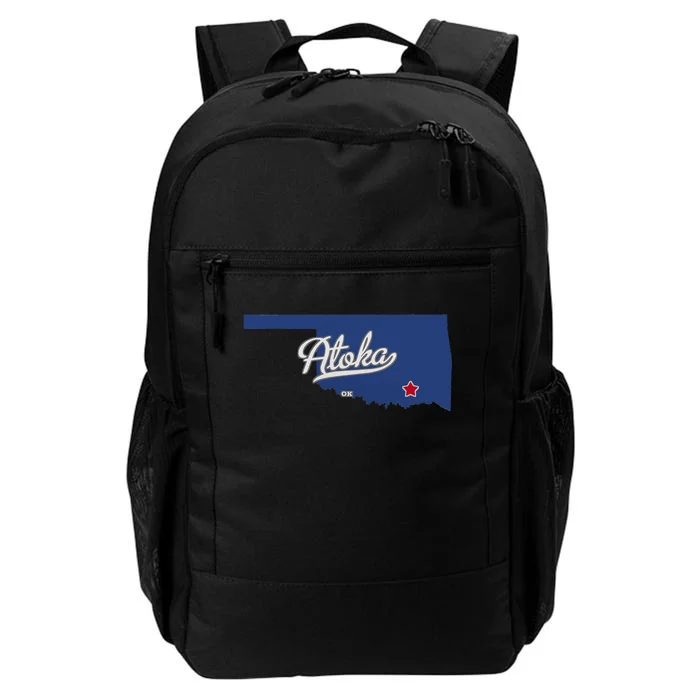 Atoka Oklahoma OK Map Daily Commute Backpack