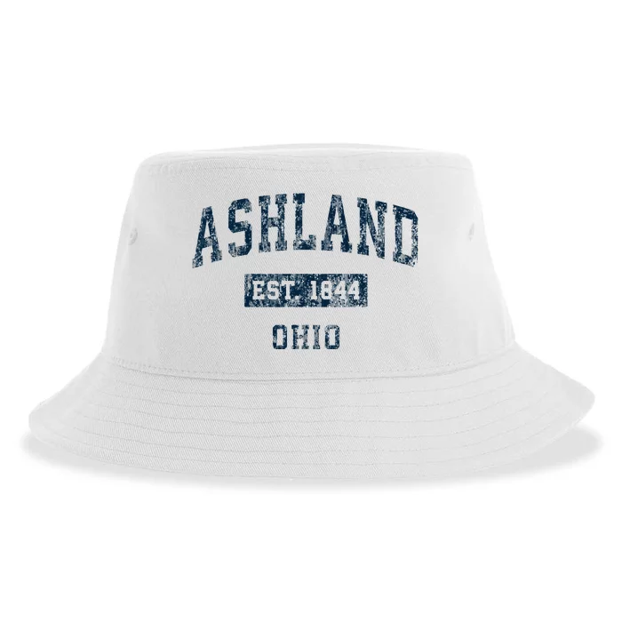 Ashland Ohio Oh Vintage Sports Sustainable Bucket Hat